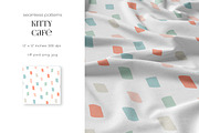 Kitty Café – Pattern Collection, a Pattern Graphic by PROTEA Watercolor Studio (Thumbnail 6 of 9)