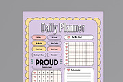 Weekly And Daily Planner Template, a Stationery Template by MightyDesign (Thumbnail 4 of 8)
