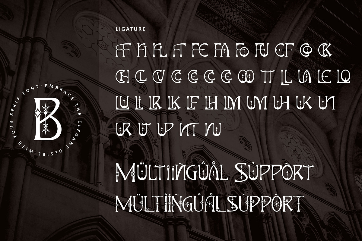 Charming Ornate, a Serif Font by Letterara (Photo 13 of 16)