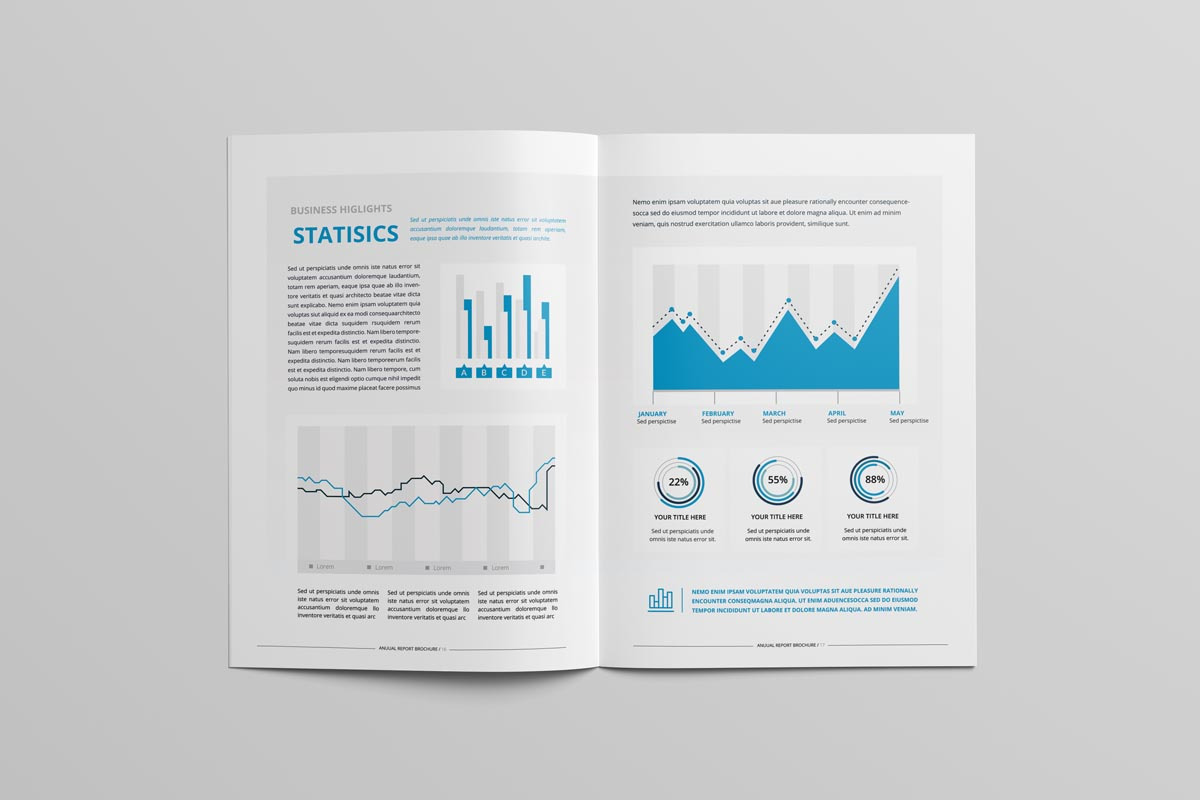 Annual Report Brochure, a Brochure Template by New Lines (Photo 13 of 14)