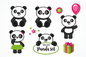 Panda cartoon character