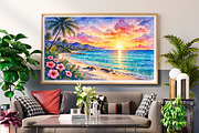 Watercolor Nature Landscape Bundle, a Wallpaper Graphic by Forhadx5 (Thumbnail 8 of 12)