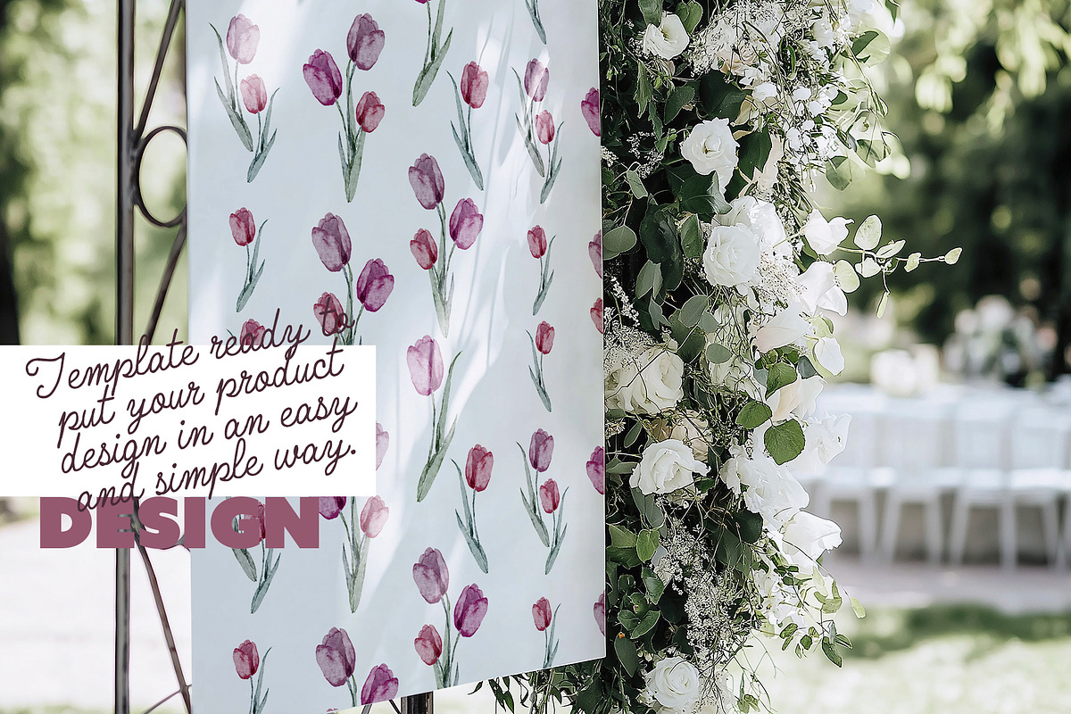 Wedding Sign Mockup Floral Scene, a Product Mockup by McLittle Stock (Photo 3 of 5)
