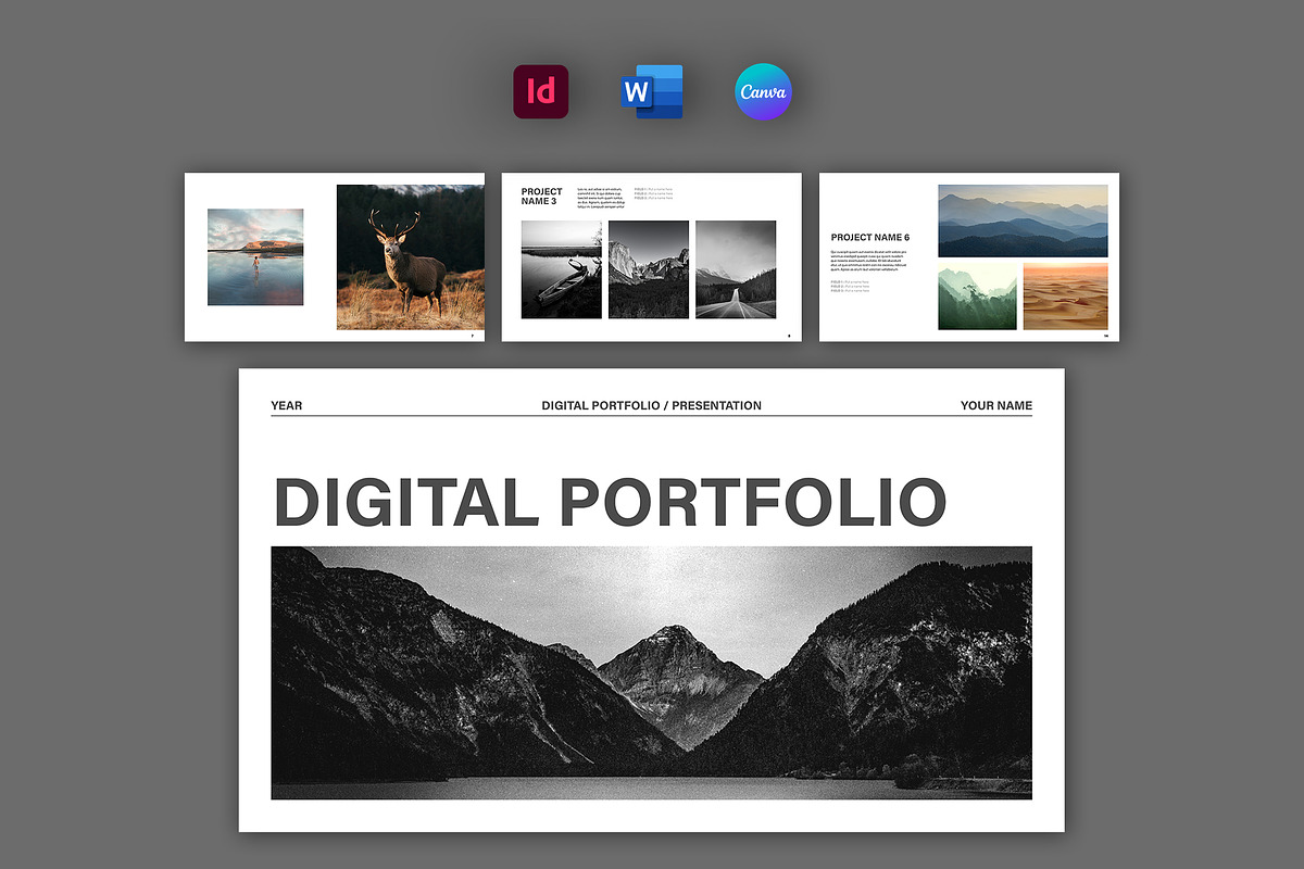 Digital Photography Portfolio Layout, a Presentation Template by tomsarraipodesign (Photo 1 of 2)