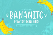 Bananito Font Duo, a Symbol Font by Yuzach (Thumbnail 1 of 12)