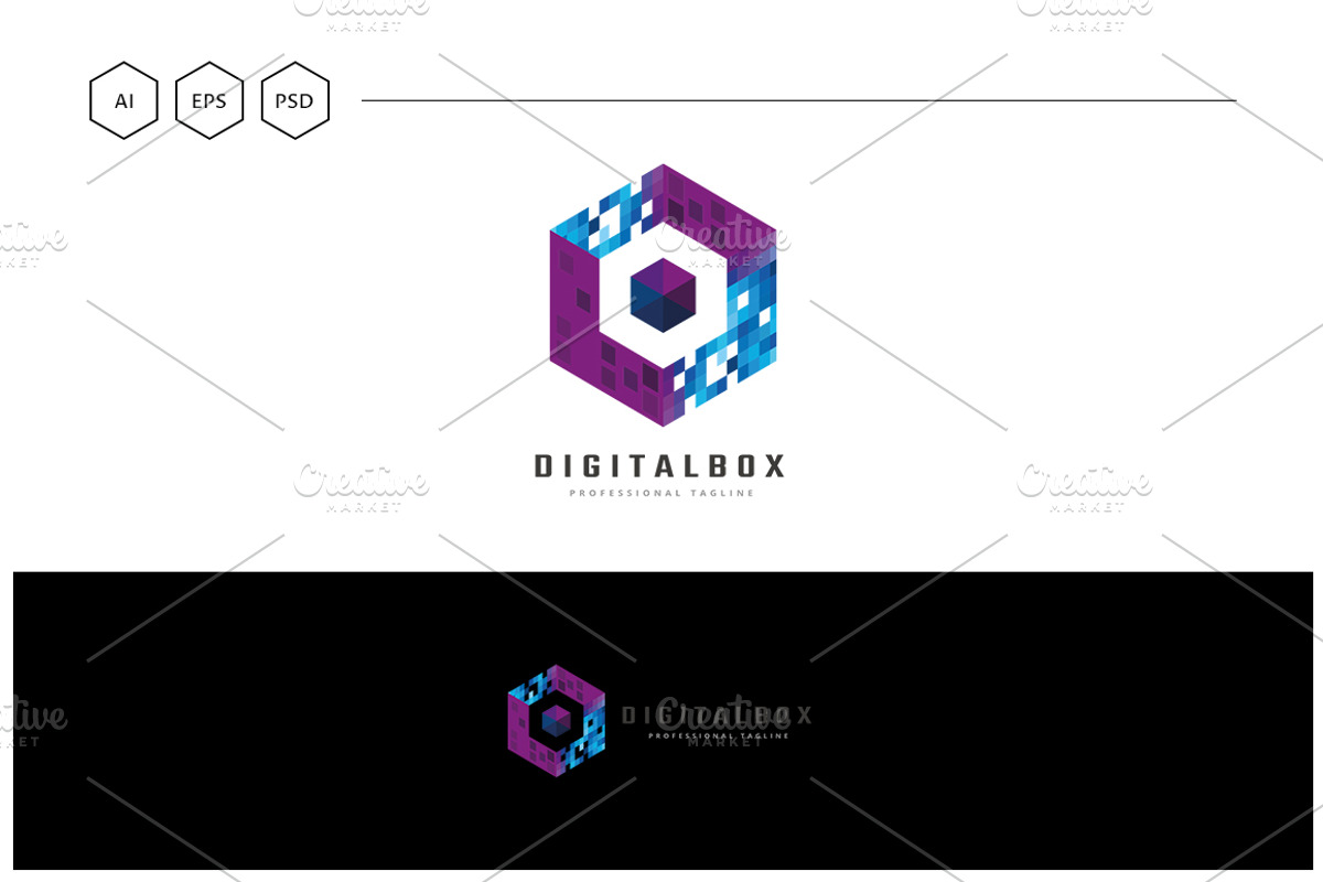 Digital Box Logo, a Branding & Logo Template by Design_Planet