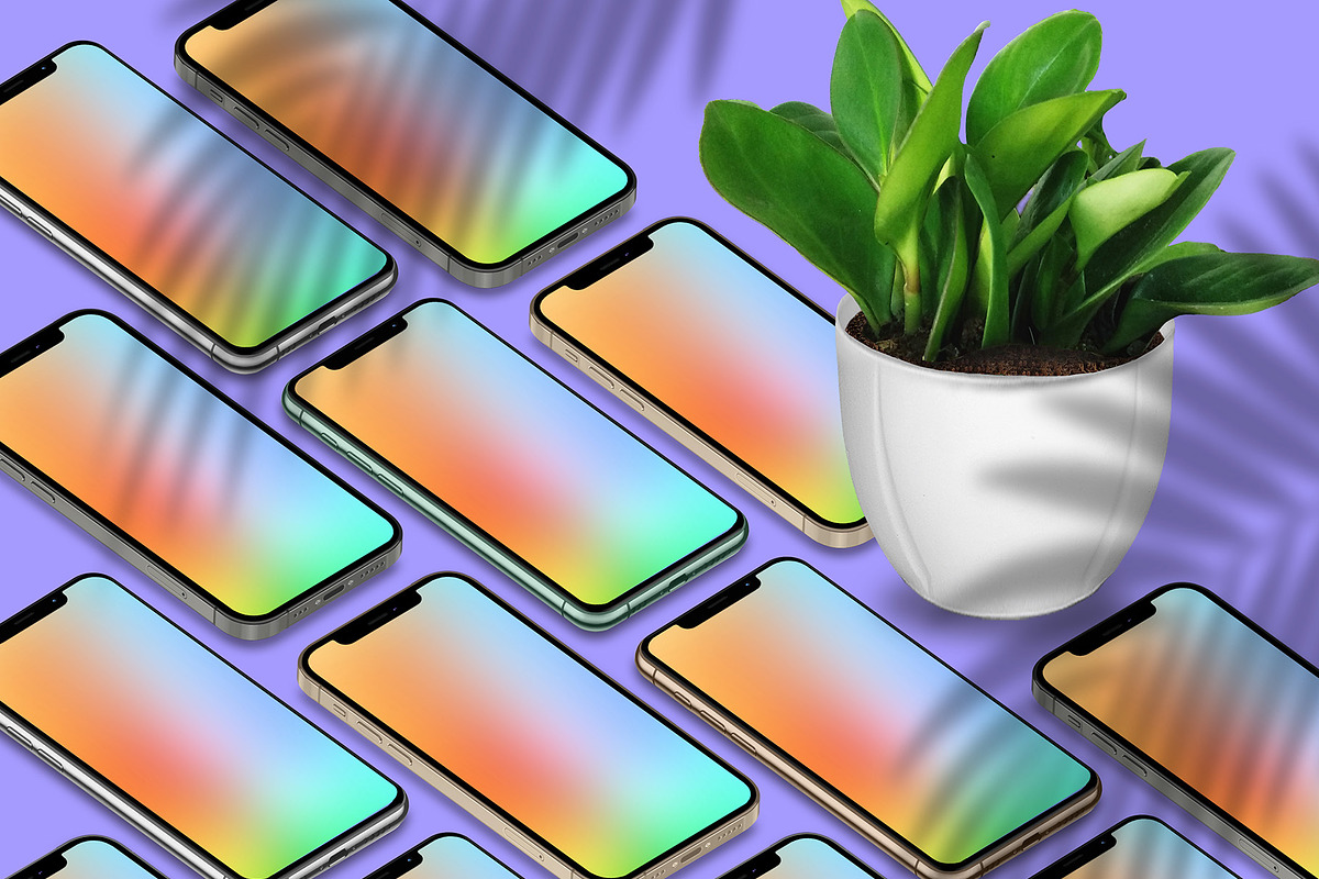 3D iPhone Presentation Mock-Up 05, a Device Mockup by Graphicsworld125 (Photo 5 of 10)