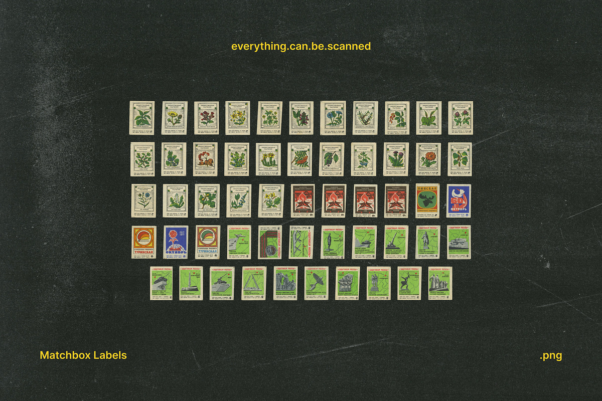 Retro Matchbox Labels vol.1, an Object Graphic by ecbscanned (Photo 2 of 7)