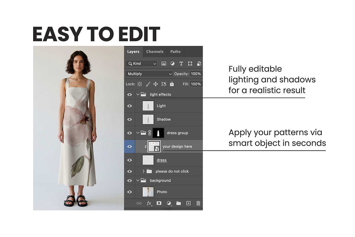 20 Fashion Dress Mockups, a Shirt Mockup by ARARA ✸ Creative Design (Photo 4 of 5)