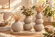 Vintage Textured Vase Collection STL, a Scene 3D Model by Layerology (Thumbnail 2 of 4)
