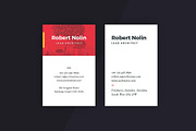 Business Card Template: Yellow & Red, a Business Card Template by RWstudio (Thumbnail 6 of 7)