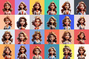 125 Animoji Avatars - Disney Queen