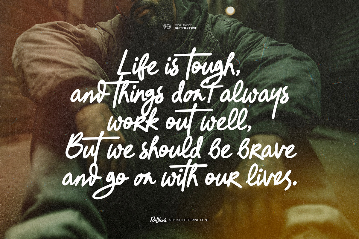 Ratticus - Stylish Lettering Font, a Script Font by ikiiko (Photo 5 of 7)