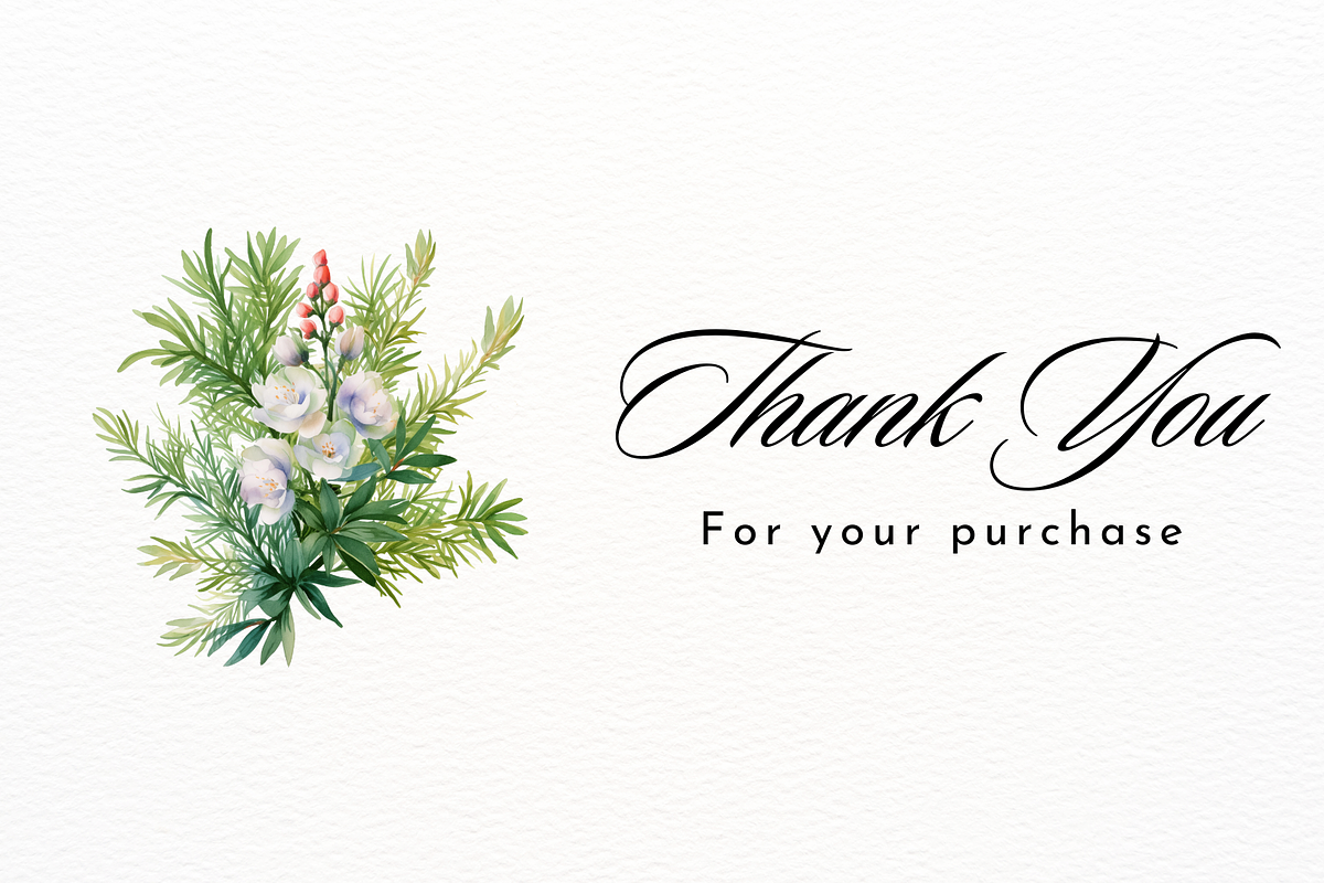 Realistic Evergreen Flowers Clipart, a Decorative Illustration by New-School-Wave (Photo 5 of 5)