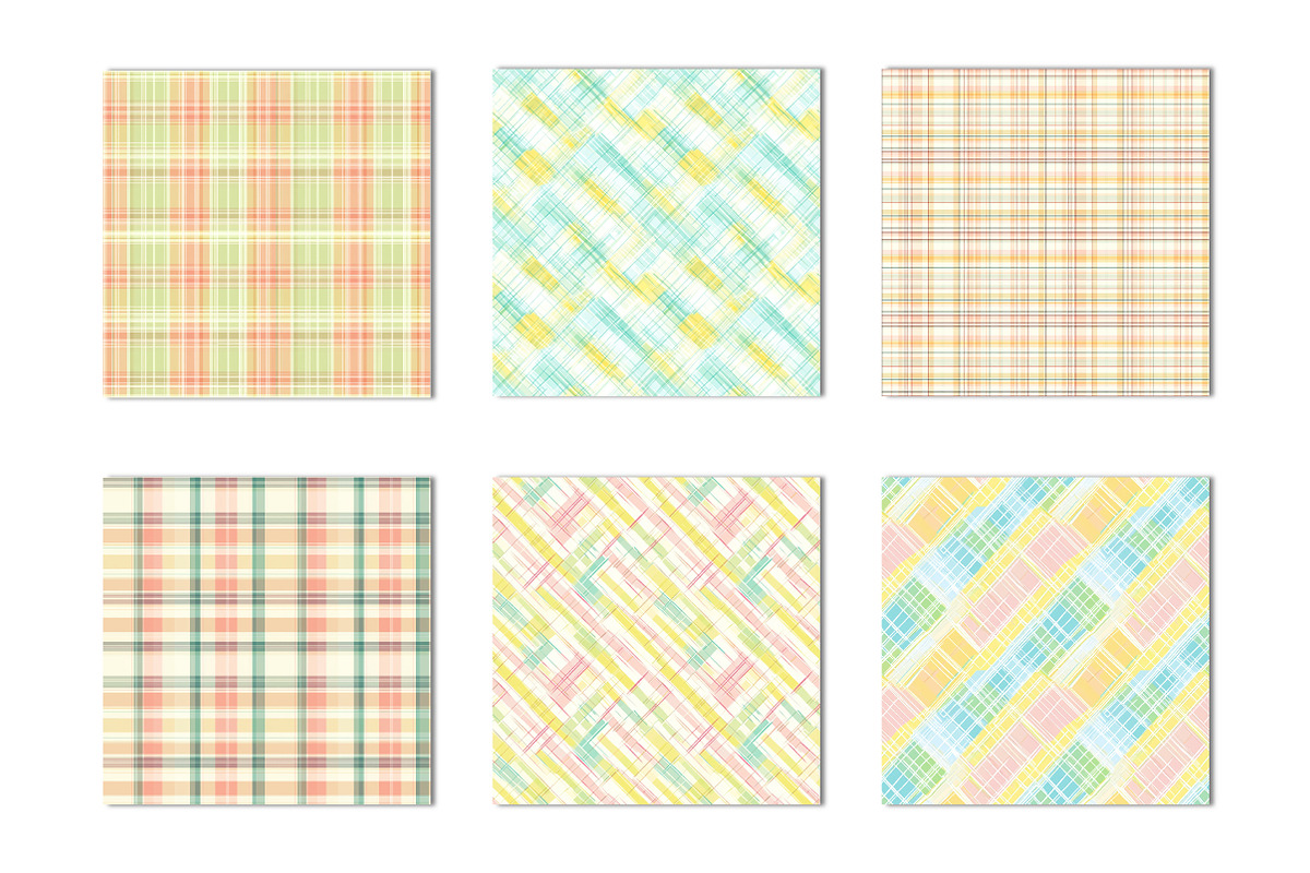 Spring Plaid Digital Paper Pattern, a Pattern Graphic by Canvas Craft (Photo 2 of 3)