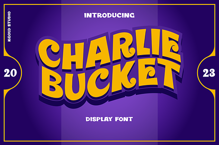 Charlie Bucket, a Sans Serif Font by K gold studio