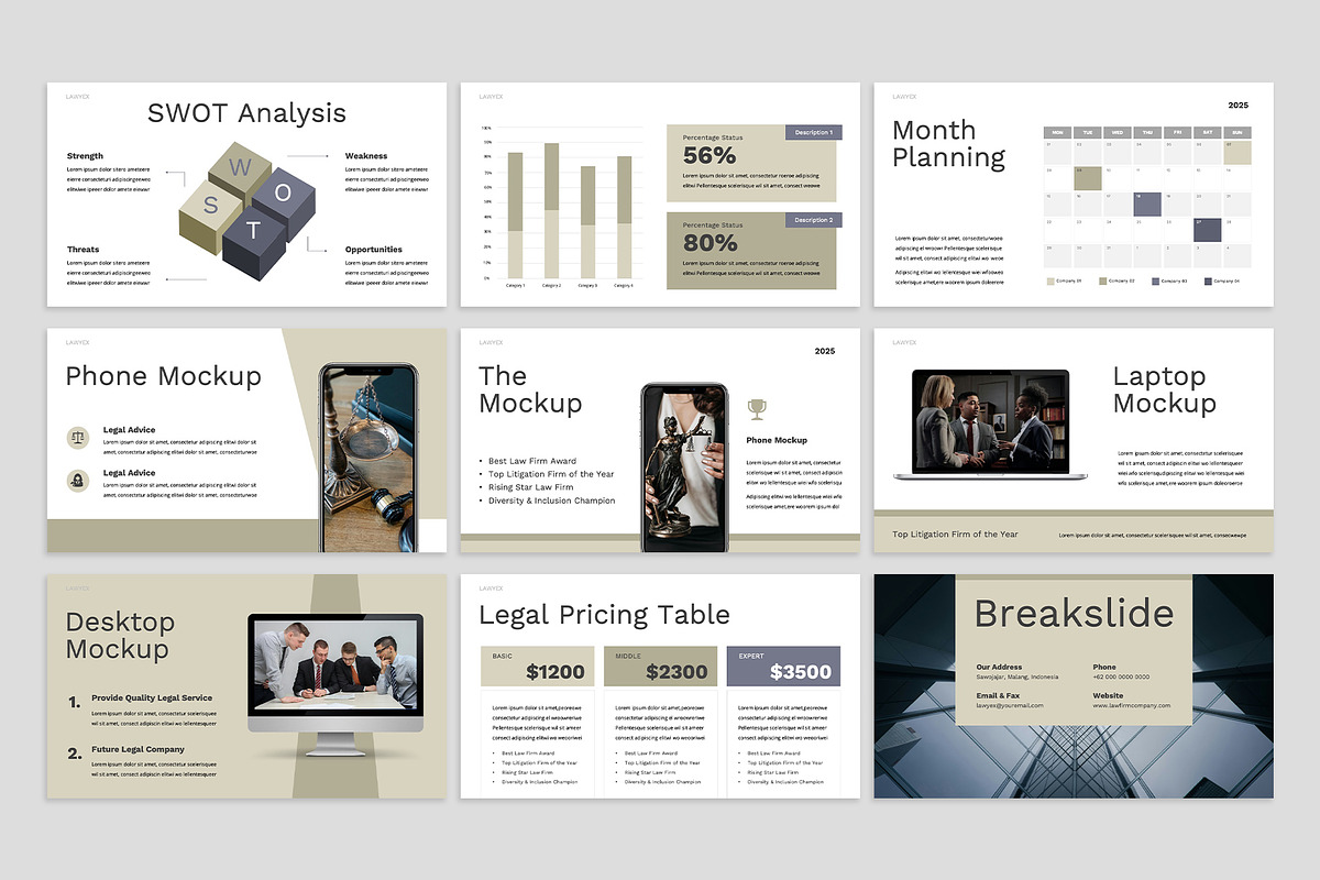 Law Firm Google Slides preview 4