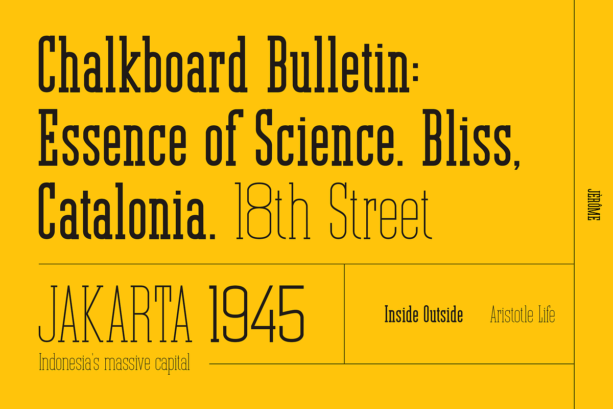 Jerome - Condensed Slab Serif, a Slab Serif Font by peterdraw (Photo 14 of 17)