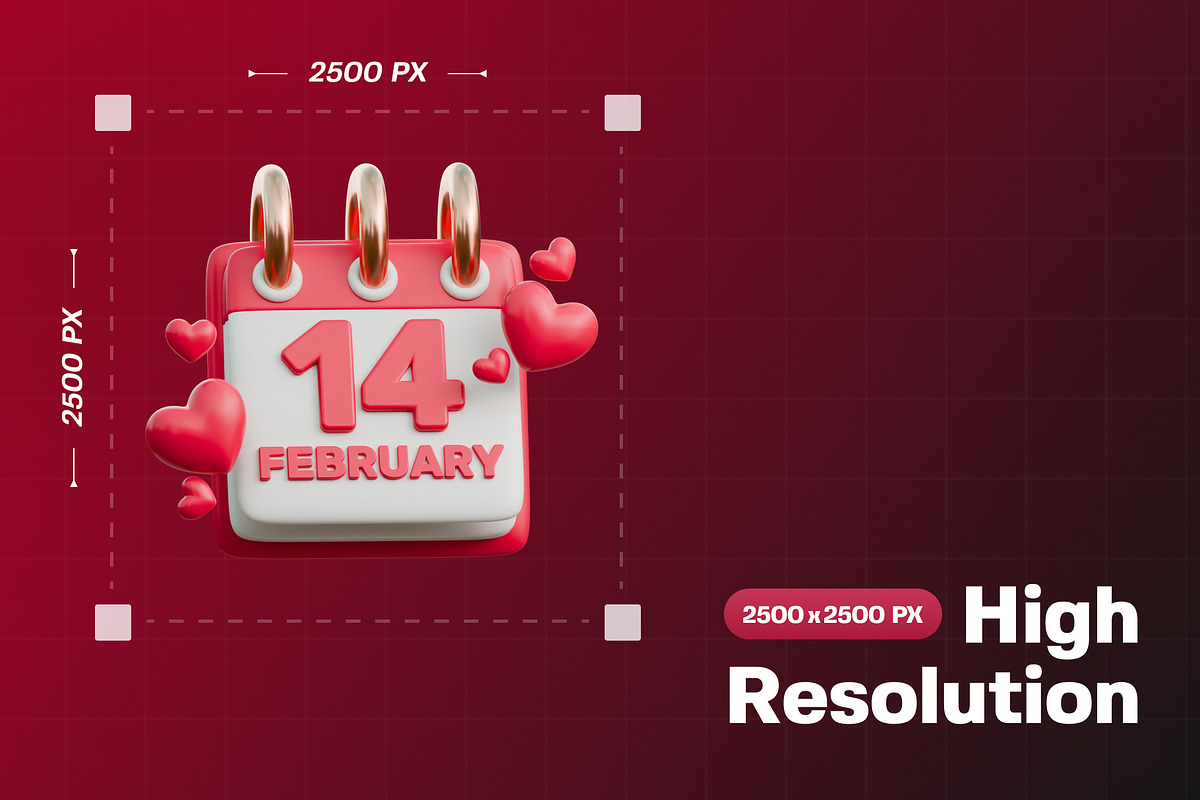 Valentine Love Item 3D Icon Pack, an Object 3D Model by Haps Space (Photo 2 of 4)