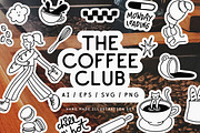 The Coffee Club Illustration Pack, an Object Graphic by Cosmic Stories Foundry (Thumbnail 1 of 14)