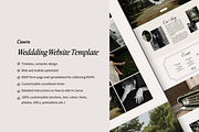 Wedding Website Template Canva, a Landing Page Template by Warmsoulgallery (Thumbnail 3 of 10)