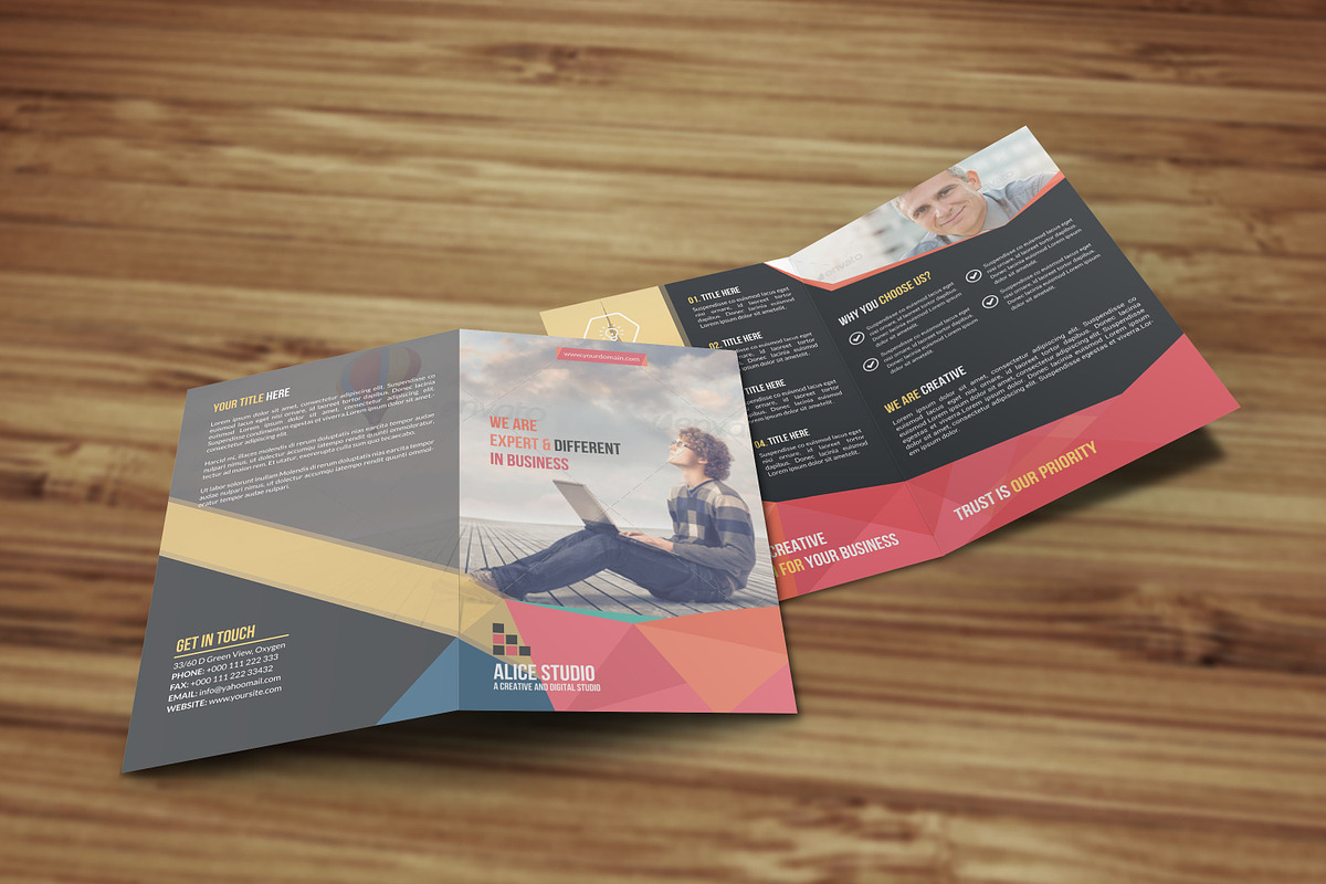 Corporate Bi Fold Brochure Template, a Brochure Template by Alice_s (Photo 6 of 8)