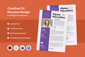 Freelancer Resume with Bold Impact, a Resume Template by twinstd