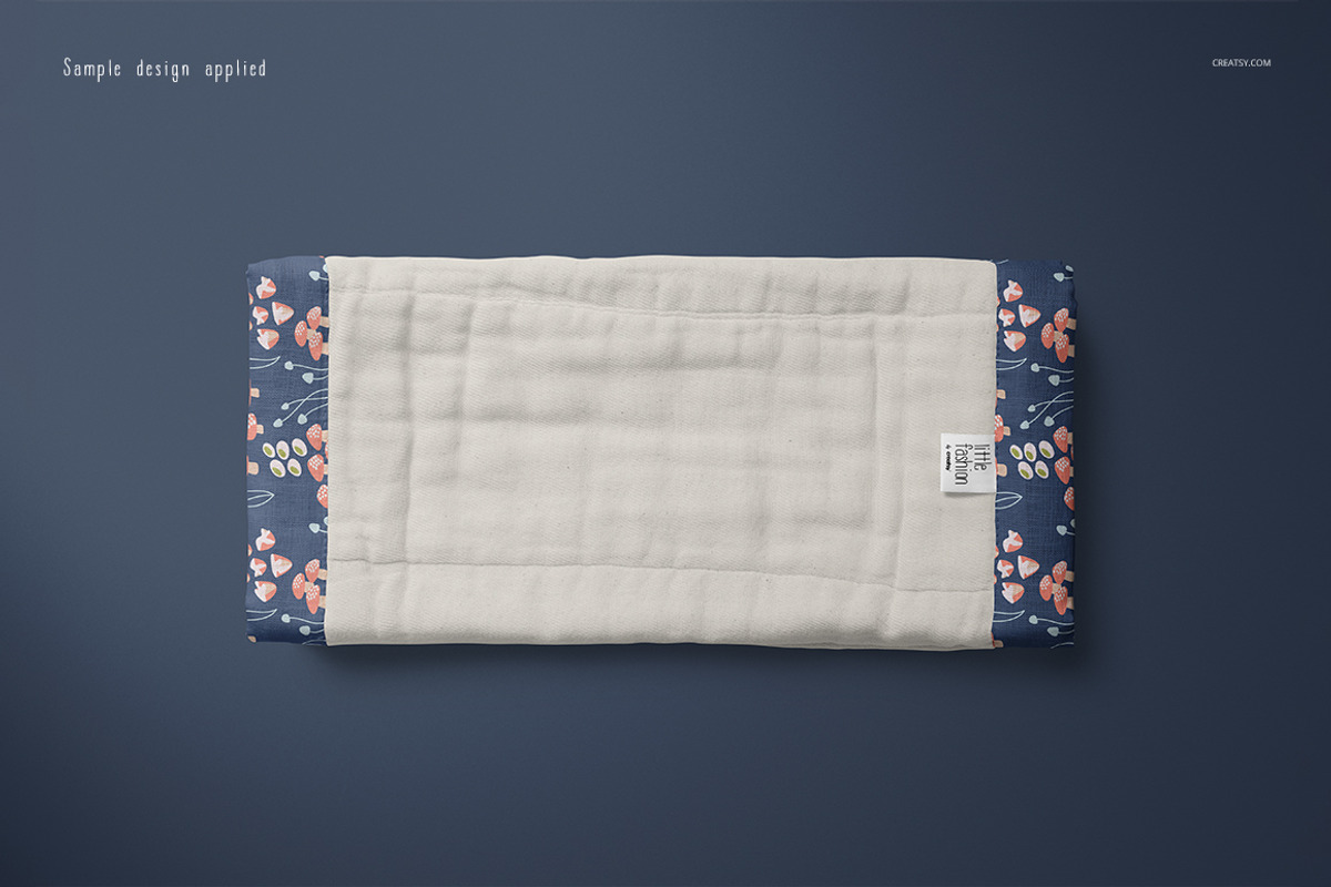 Burp Cloth Mockup Set, a Hat Mockup by creatsy5 (Photo 4 of 12)