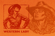 Western Cowboy and Cowgirl, an Illustration by Nocturnal Wolf (Thumbnail 5 of 16)