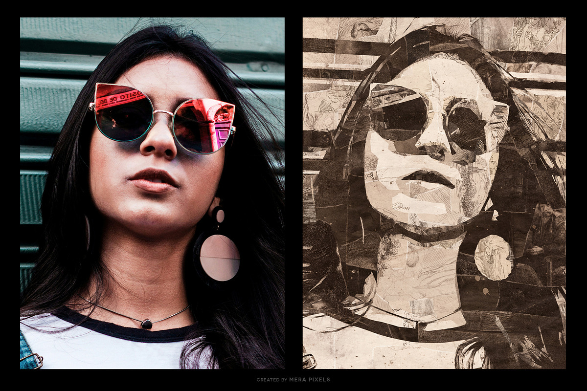 Collage Art Creator, a Layer Style Add-On by Mera Pixels (Photo 4 of 8)