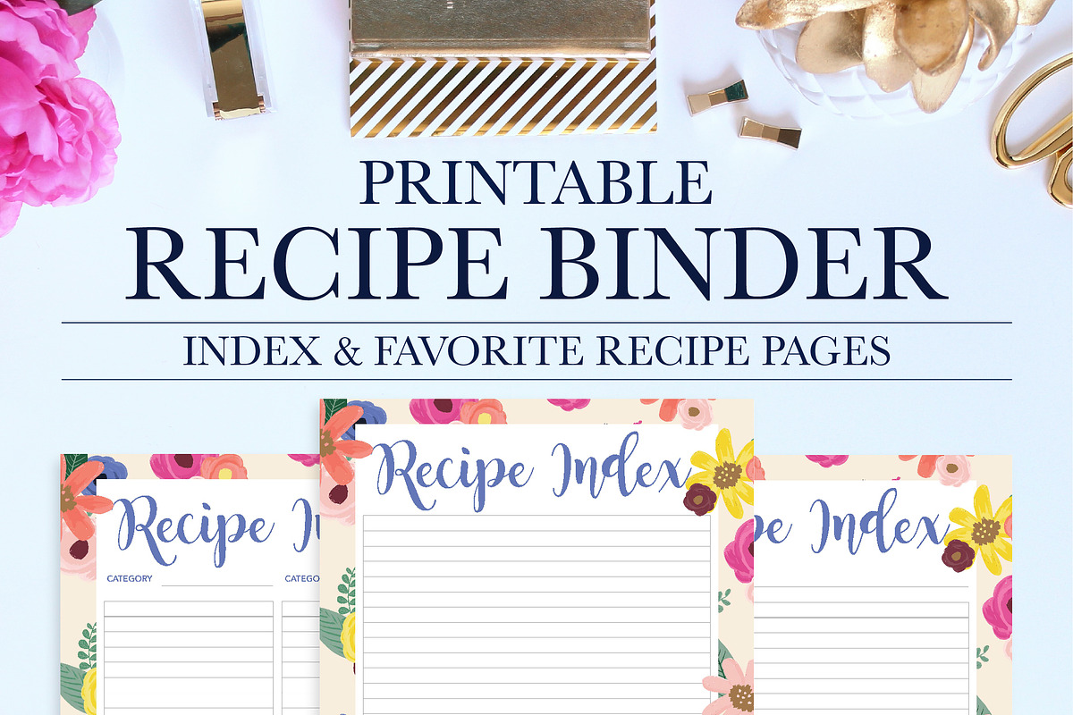 Recipe Binder Printable Kit, a Stationery Template by Jessica Marie Design (Photo 4 of 4)