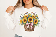 Watercolor Summer Sunflower PNG Clip, an Illustration by SVGArt (Thumbnail 5 of 9)