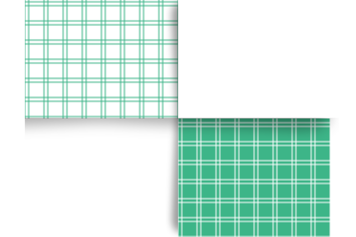 Mint Green Plaid Collection, a Pattern Graphic by Earley Bird Design Studio (Photo 2 of 7)