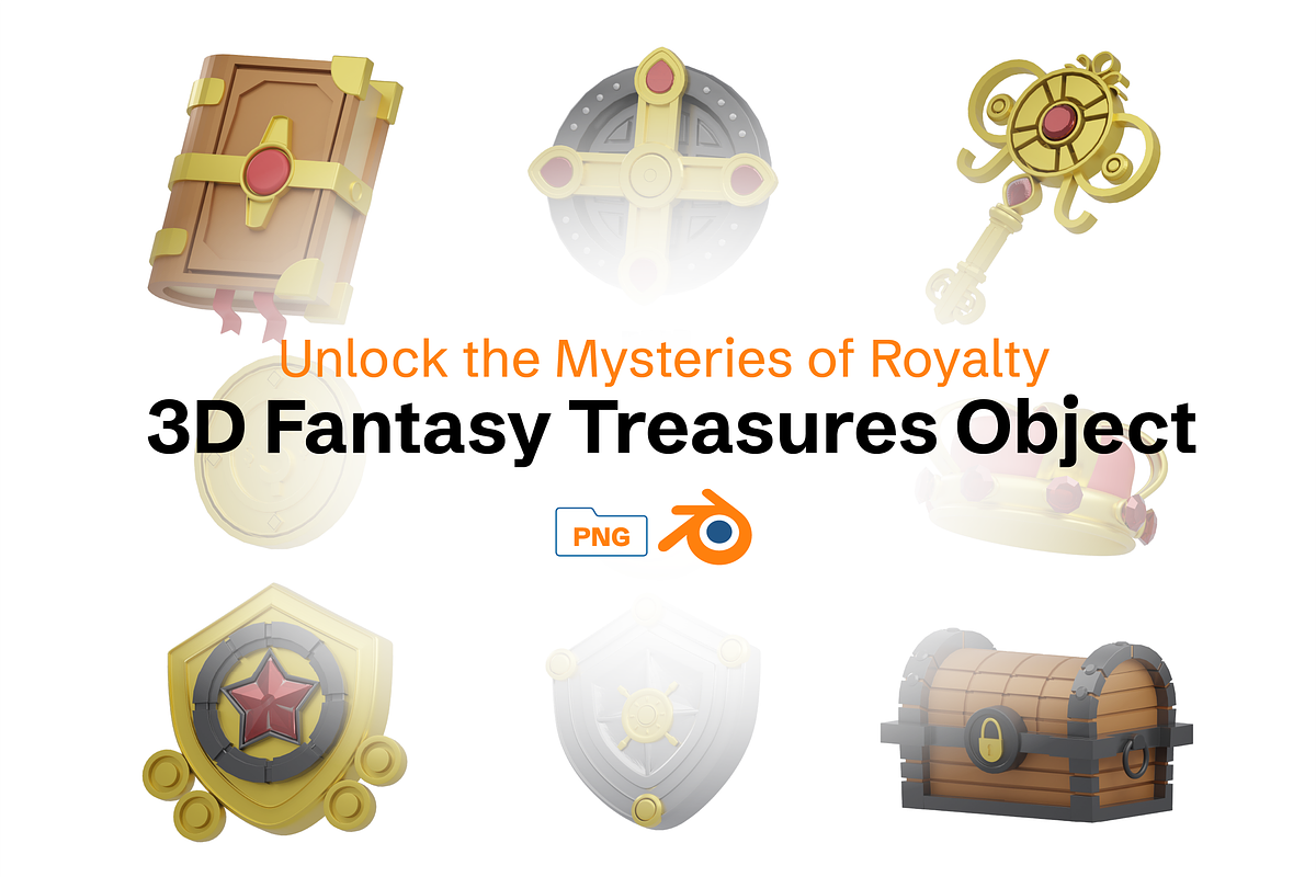 3D Medieval Fantasy Treasures, an Object 3D Model by Dudukbersama (Photo 1 of 3)