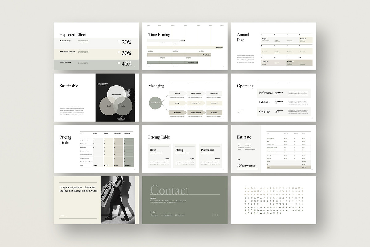 Proposal Presentation Template, a Presentation Template by Simple P. (Photo 8 of 11)
