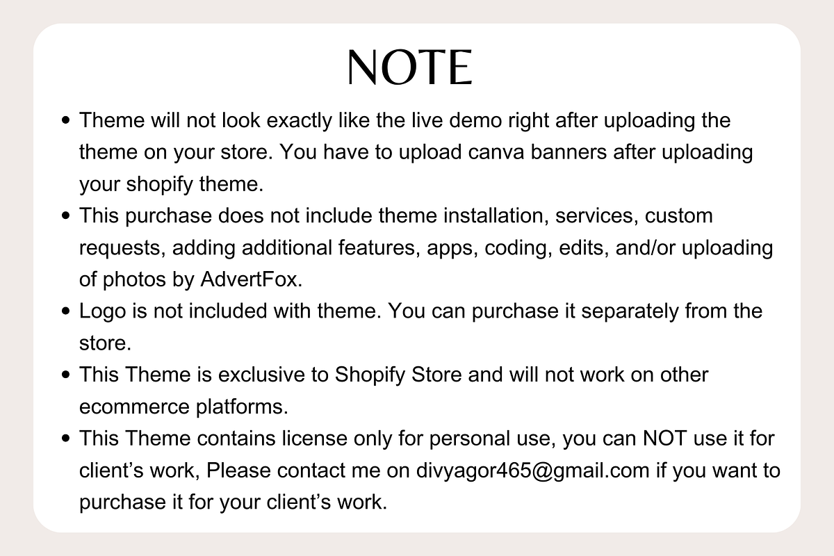 Minimal Shopify Store Theme, a Shopify Template by AdvertFox (Photo 7 of 10)