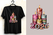 Happy New Year Clipart PNG Clipart B, an Illustration by SVGArt (Thumbnail 2 of 8)