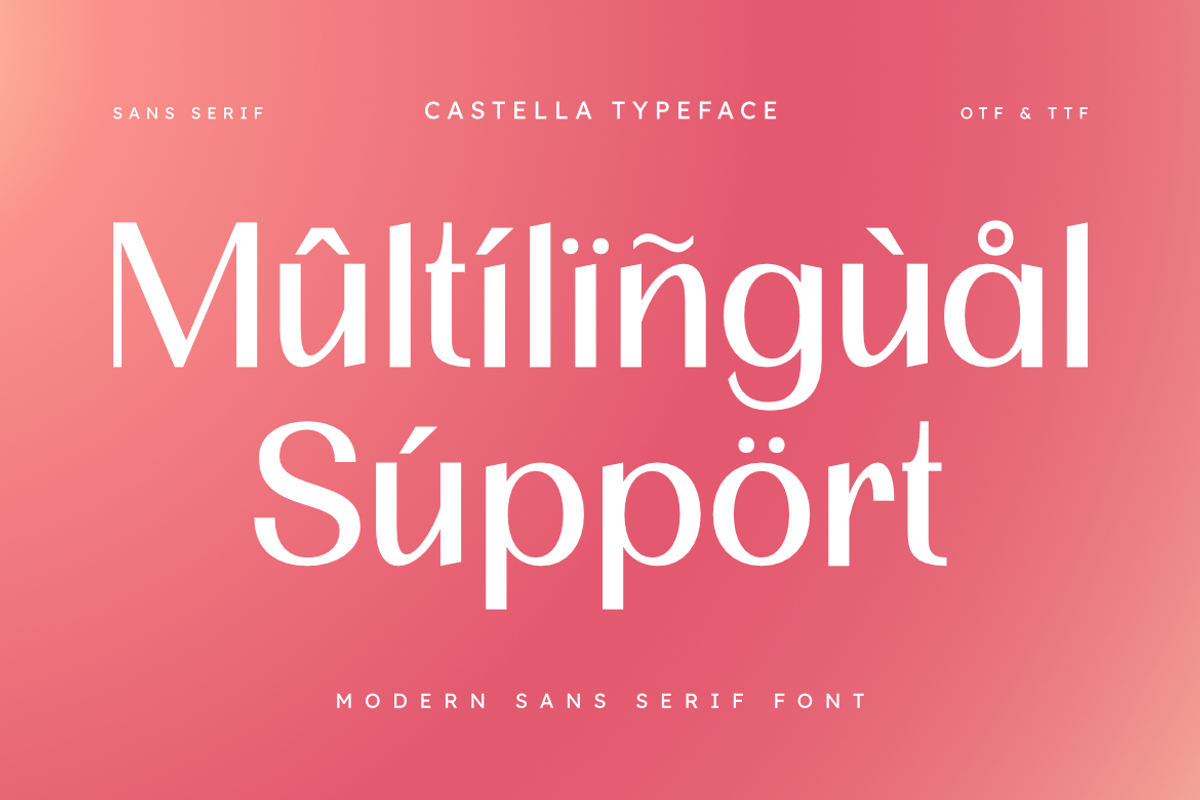 Castella | Modern Sans Serif Font, a Sans Serif Font by Masyafi Studio (Photo 5 of 8)