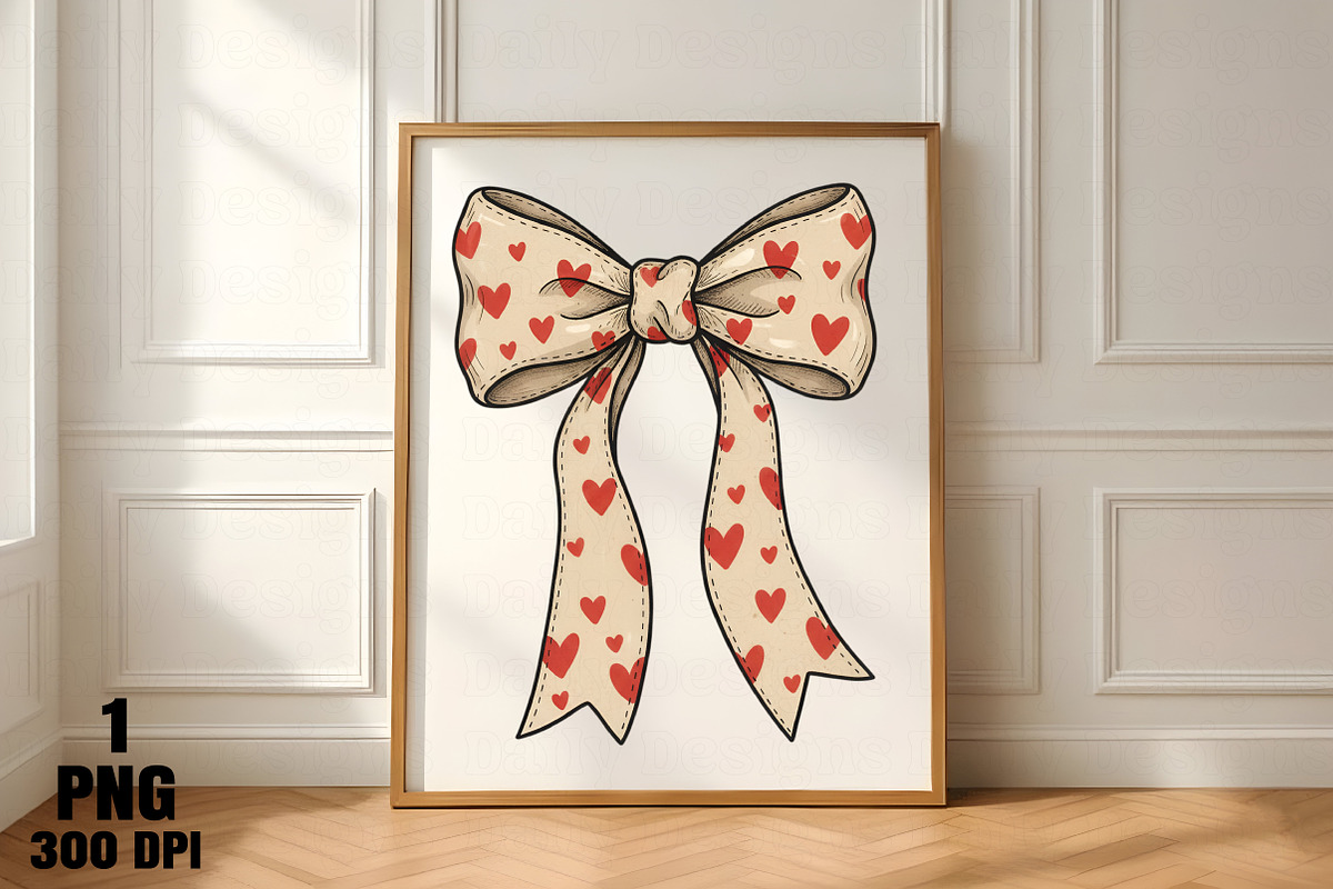 Valentine’s Day Coquette Bow PNG, an Illustration by Daily.Designs (Photo 5 of 5)