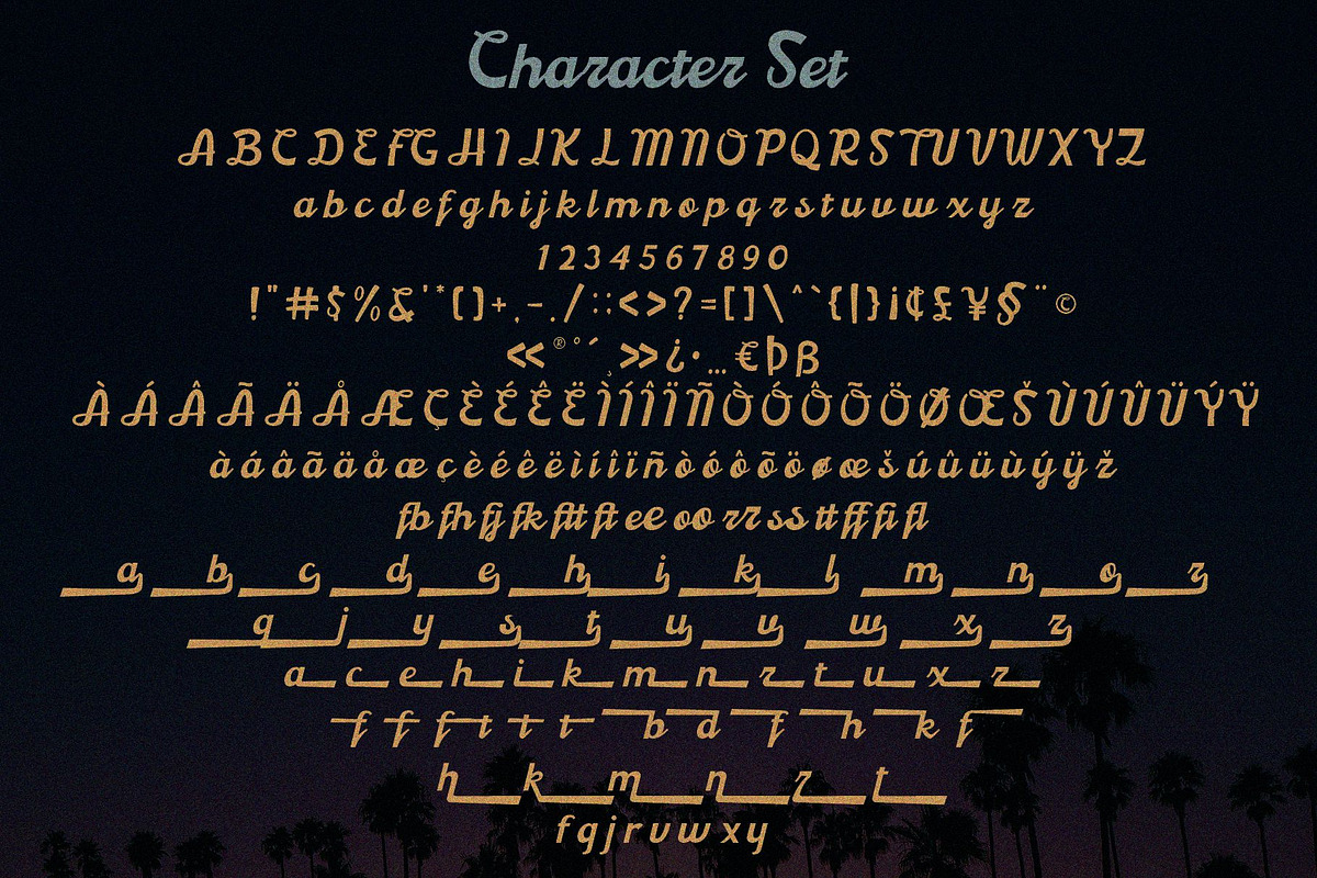 Boardley Script - Layered Font preview 6