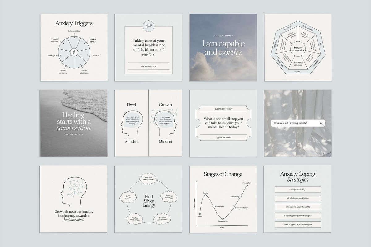 Therapist Social Kit - Canva, a Social Media Template by Willoe Studio (Photo 8 of 11)