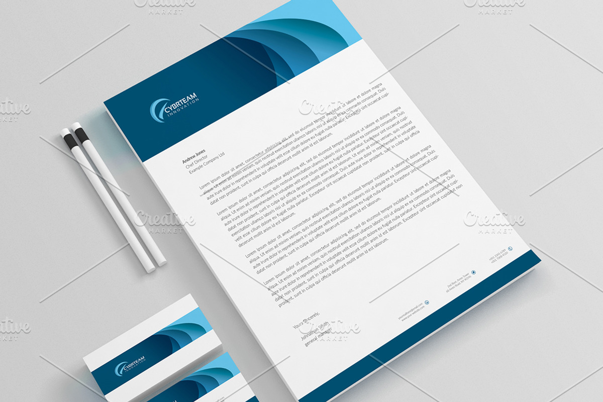 Corporate Stationery Pack, a Stationery Template by BettyDesign (Photo 6 of 10)
