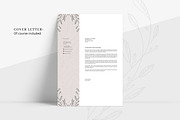 FLORAL Resume/CV + Cover Letter, a Resume Template by AgataCreate (Thumbnail 3 of 10)