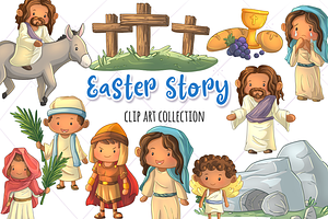 Easter Story Clip Art Collection