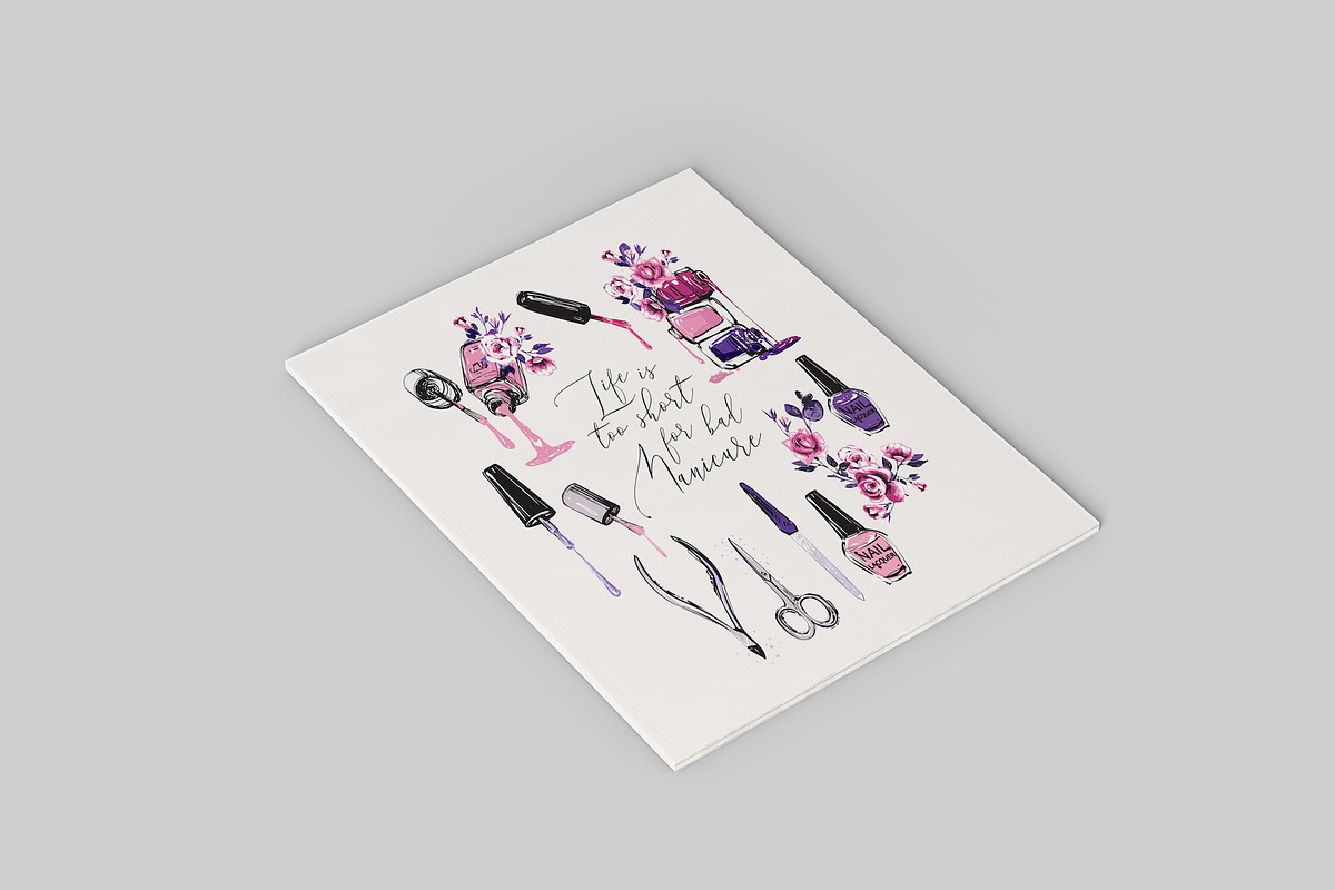 Beauty Salon Promo Cards & Patterns, a Work Illustration by Sopelkin (Photo 9 of 9)