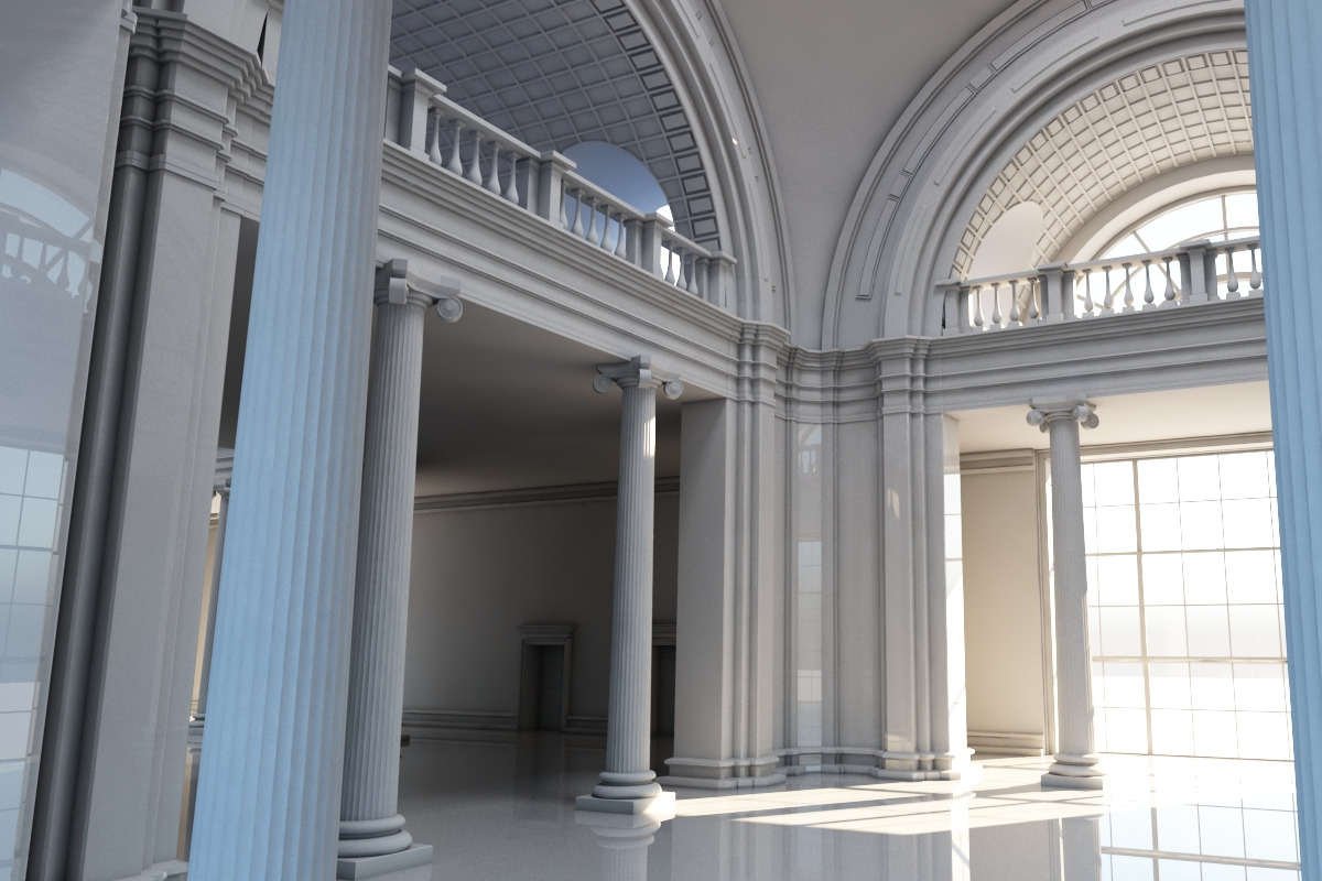 Classic Interior Scene 2, an Architecture 3D Model by Giimann (Photo 5 of 10)