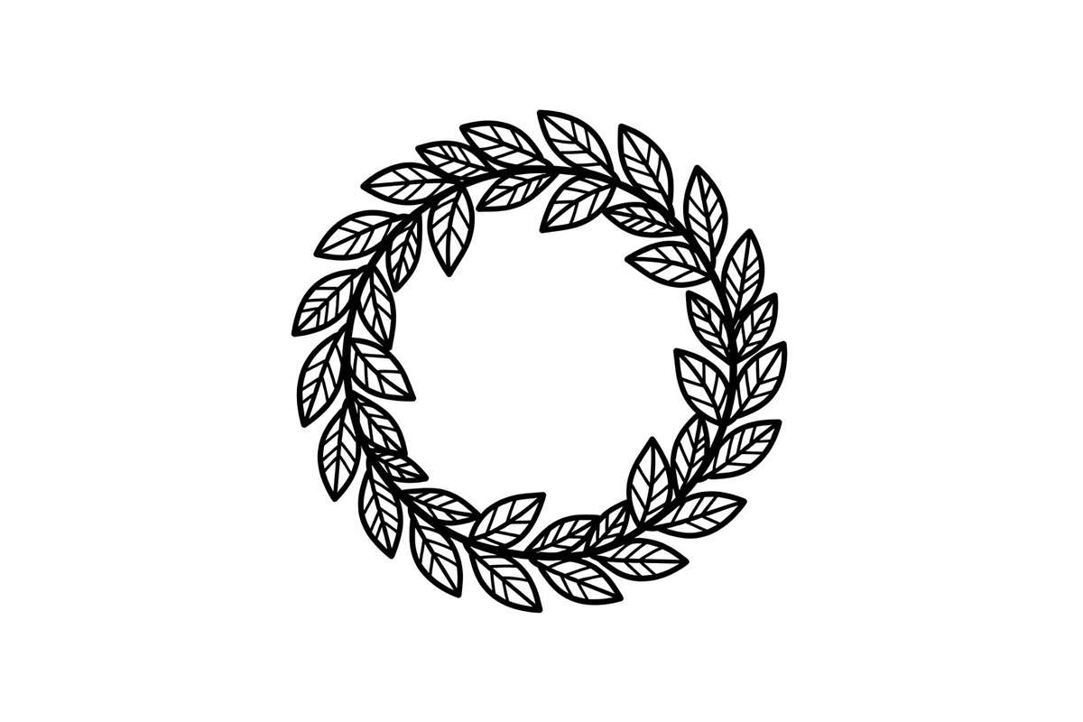 Leaf Laurel Wreath Frame Bundle, an Illustration by Gaye Art (Photo 47 of 51)