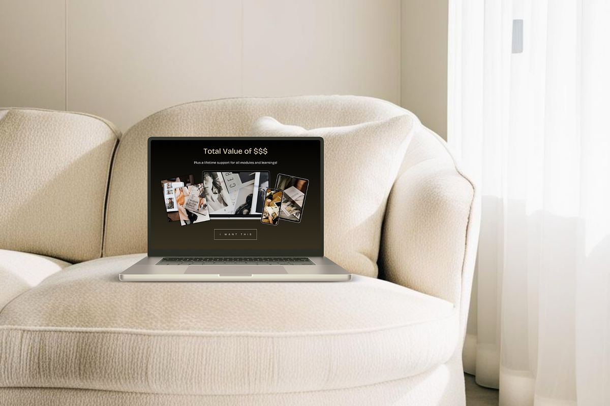 Canva Macbook Mockup Template, a Product Mockup by Creatif Foundry (Photo 8 of 8)