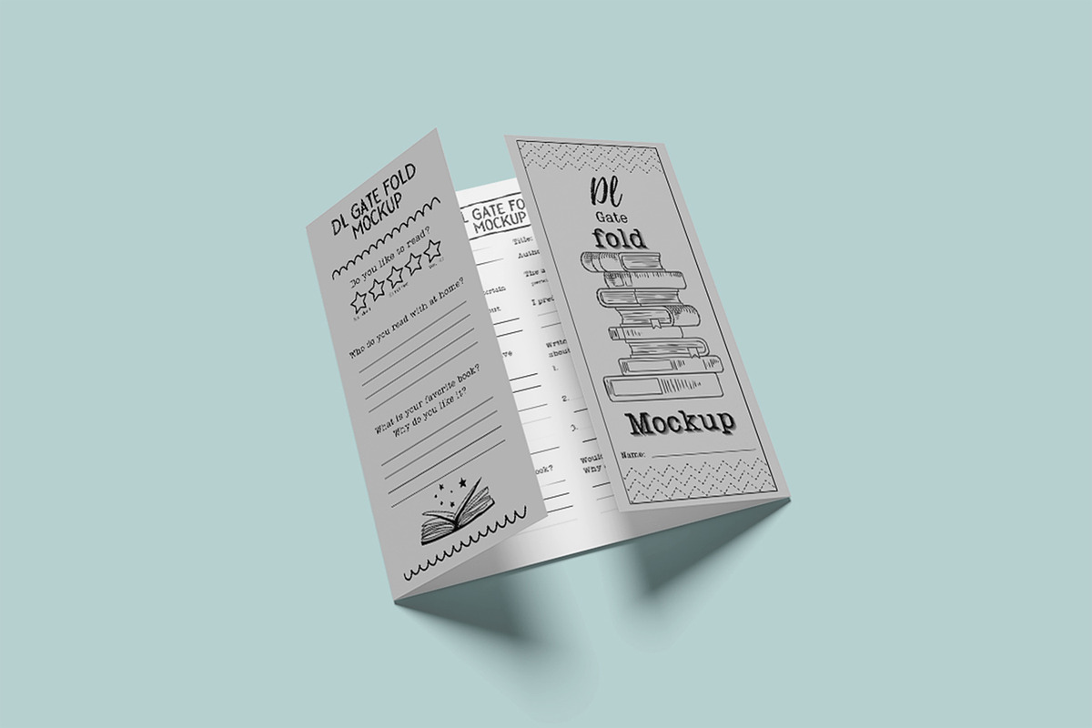 DL Gate Fold Mockup, an Advertising Mockup by Twins_studio (Photo 4 of 5)