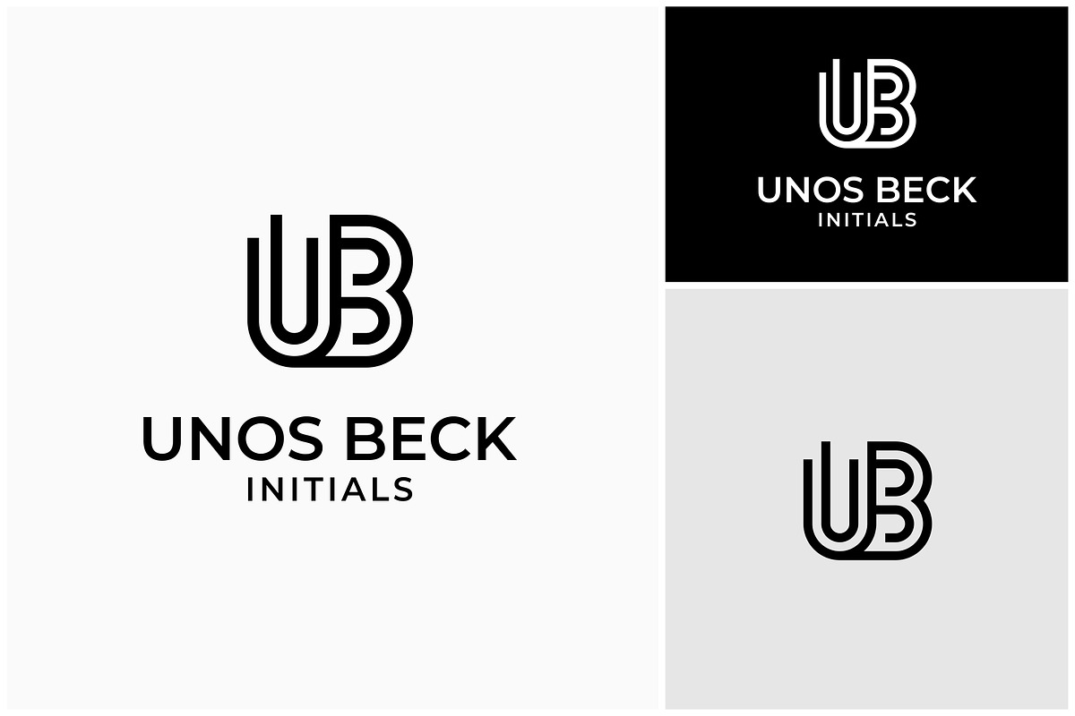 Letter UB BU Initials Monogram Logo, a Branding & Logo Template by ika trisiana